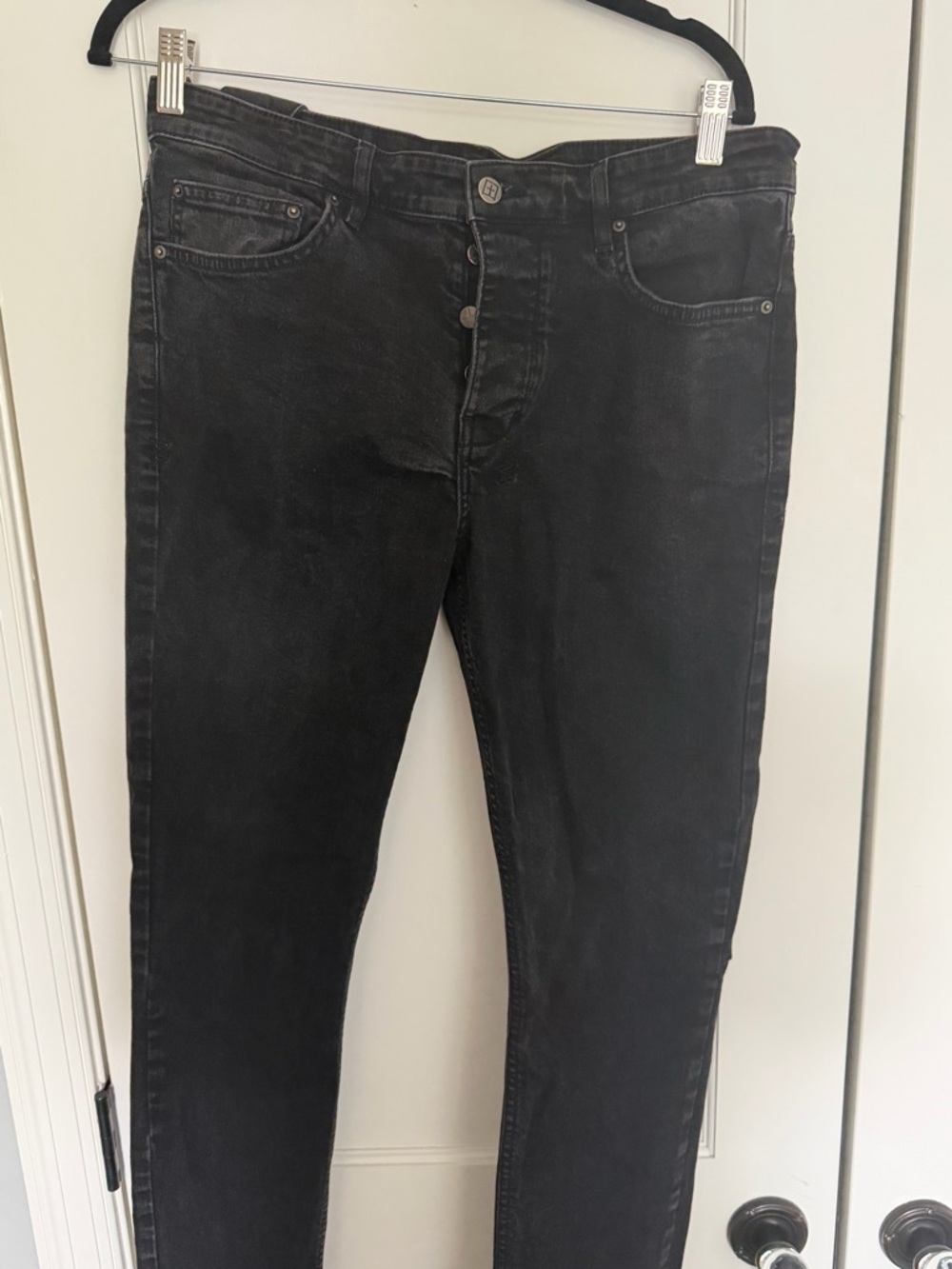 Ksubi Washed Black Skinny Jeans